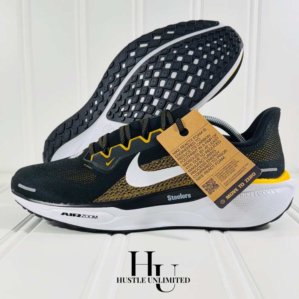 Nike Air Zoom Pegasus 41 Pittsburgh Steelers NFL Running Sneakers Mens Size 11.5